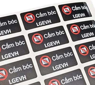 custom security seal label